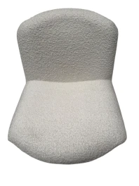 Giancarlo Piretti Two Mid-Century Modern Alky Lounge Chairs in Bouclé, 1970s